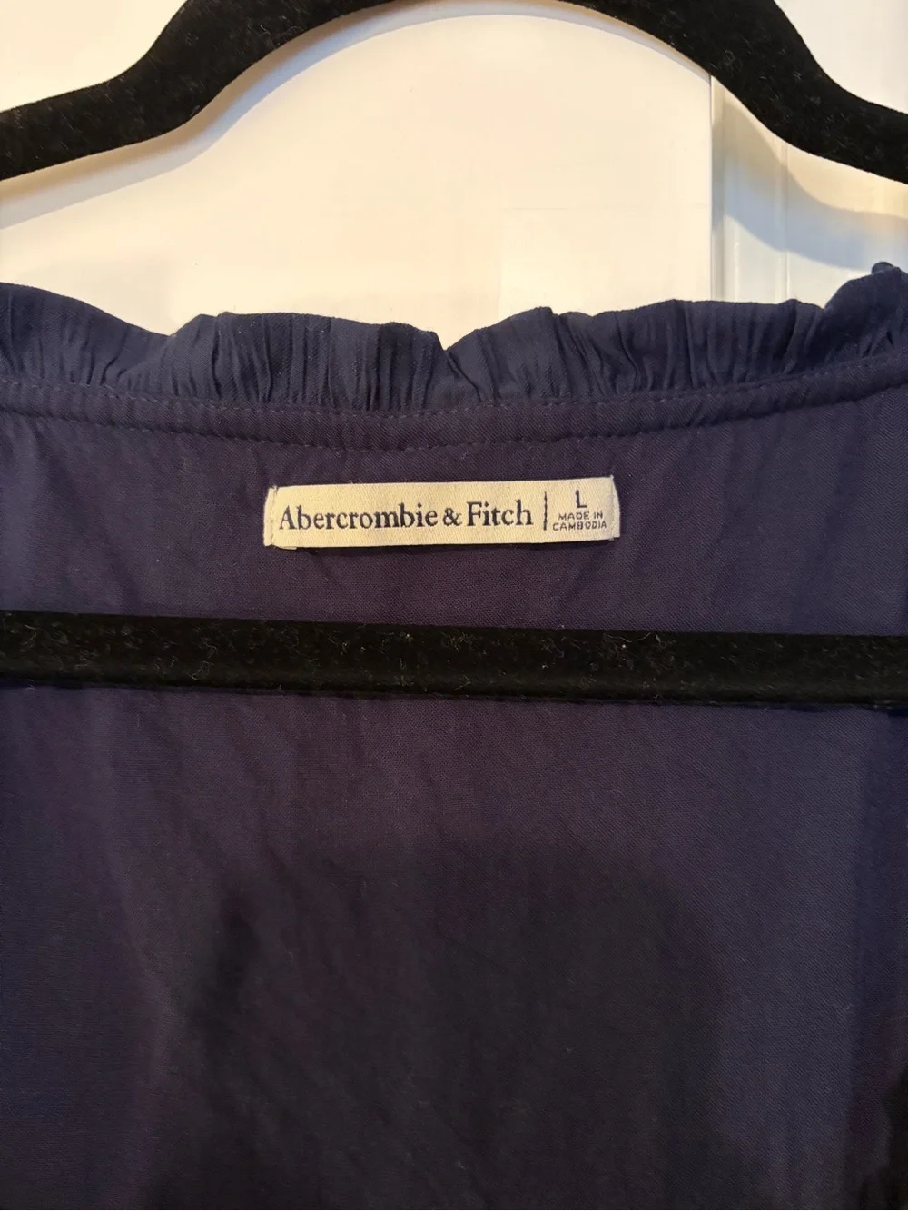Abercrombie & Fitch navy peasant